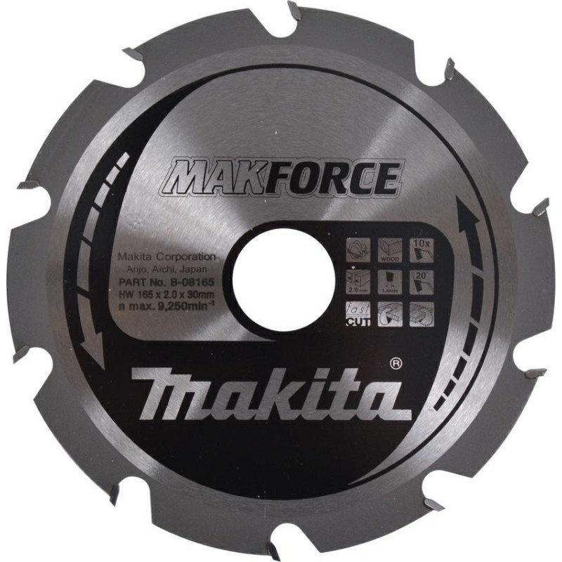 Makita PIŁA TARCZOWA  165x30x10z MAKFORCE DREWNO >>>B-32116