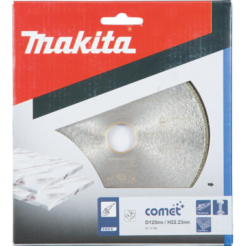 Makita TARCZA DIAMENTOWA 125x22,23mm PEŁNA (MOKRO) MARMUR