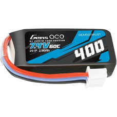 Gens Ace Battery Gens Ace 400mAh 7.4V 60C 2S1P JST