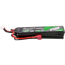 Gens Ace 25C 2400mAh 3S2P 11.1V NUNCHUCK 3X Airsoft Gun Lipo Battery with Deans(T) Plug