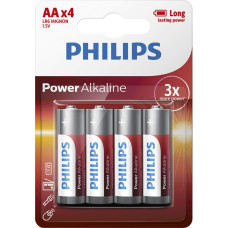 Philips 1x4 Philips Power Alkaline AA Batterie