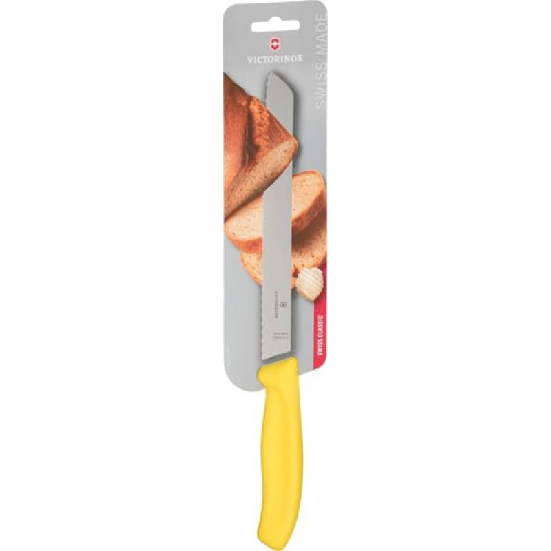 Victorinox Brotmesser 21cm gelb Wellenschliff