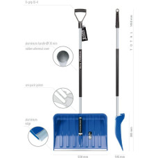 Prosperplast ŁOPATA DO ŚNIEGU ALPINUS TRZON ALUM. NIEBIESKA