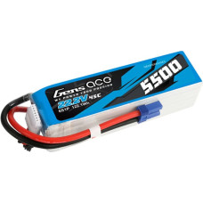 Gens Ace 5500mAh Lipo 22.2V 45C 6S1P Model Helicopter Batteries