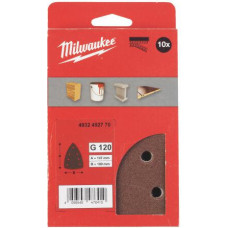 Milwaukee PAPIER ŚCIERNY DELTA 100mm x 147mm 7 OTWOR&Oacute;W P80 /10szt.