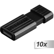 Verbatim 10x1 Verbatim Store n Go     8GB Pinstripe USB 2.0 black    49062