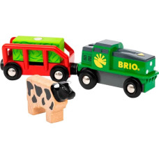 Ravensburger BRIO World Farm Battery Train Toy Vehicle