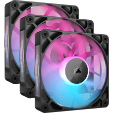 Corsair iCUE LINK RX120 RGB Triple, case fan (black, pack of 3, incl. hub)