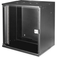 Digitus wall housing SOHO PRO, IT cabinet (black, 12 height units)