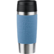Emsa TRAVEL MUG Classic Thermo Mug (blue/stainless steel, 0.36 liters)