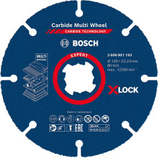 Bosch EXPERT X-LOCK Carbide MultiWheel cutting disc, O 125mm (for angle grinders)