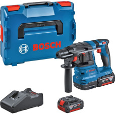 Bosch cordless hammer drill GBH 18V-22 Professional, 18Volt (blue/black, 2x Li-ion battery 4.0Ah, in L-BOXX)