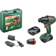 Bosch cordless impact drill AdvancedImpact 18 (green/black, 2x Li-ion battery 1.5Ah, case, POWER FOR ALL ALLIANCE)