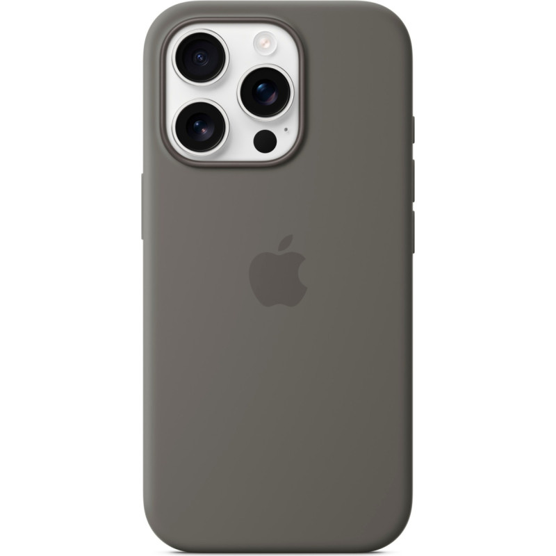Apple Silicone Case with MagSafe (grey, iPhone 16 Pro)