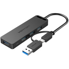 Vention Huib 2in1 USB-C Interface, 4-port USB 3.0 and Power Adapter Vention CHTBB 0.15m