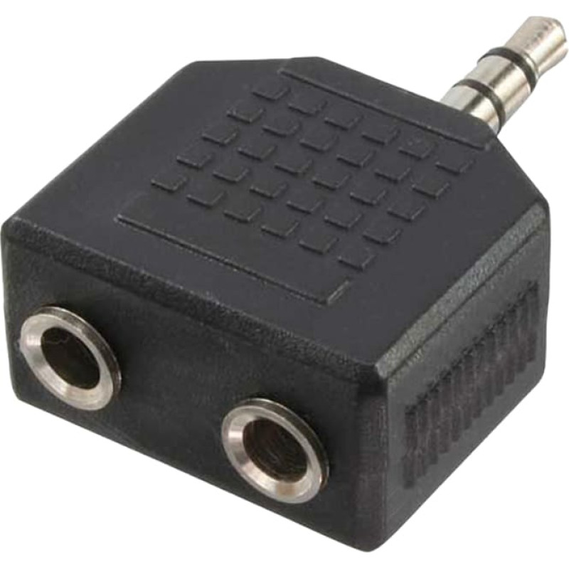 Logilink Jack 3.5mm - 2x Jack 3.5mm Black (CA1002)