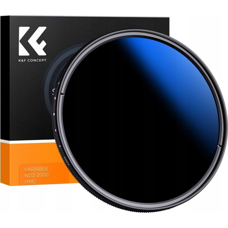 K&F Concept Filtr Kf FILTR 58mm 58mm K&F CONCEPT Typ FADER SZARY REGULOWANY Nano-C ND2-ND2000 / KF01.2442