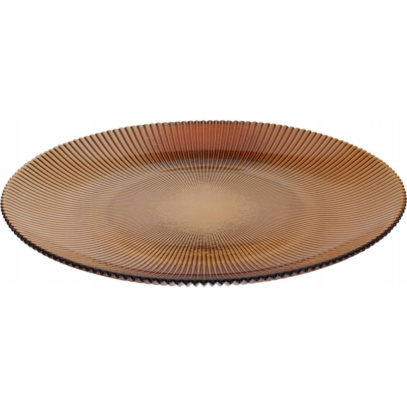 Home Styling Collection Prążkowany talerz płaski AMBER, &Oslash; 28 cm