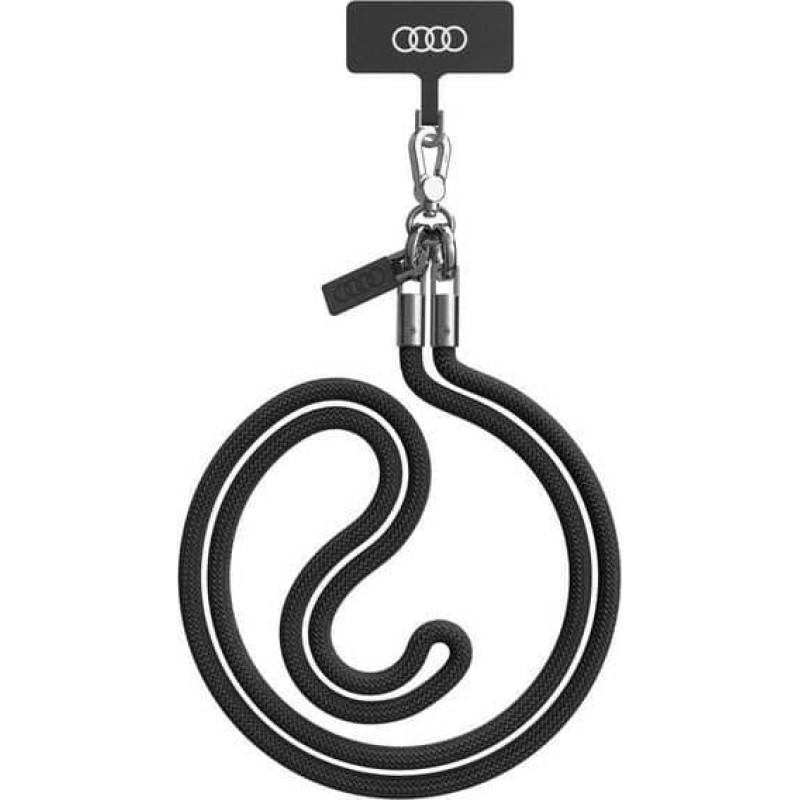 Audi Audi uniwersalna smycz do telefonu 120cm 6mm crossbody czarny/black AU-CBL8-R8/D1-BK