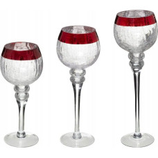 F&eacute;&eacute;ric Lights And Christmas Świeczniki w kształcie kieliszk&oacute;w FLOQ, 30/35/40 cm