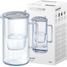 Aquaphor Dzbanek filtrujący Aquaphor Glass 2,5l Szary + 1 wkład Maxfor Plus Mg
