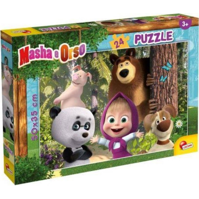 Lisciani Puzzle Plus 24 Masza i Niedźwiedź 2