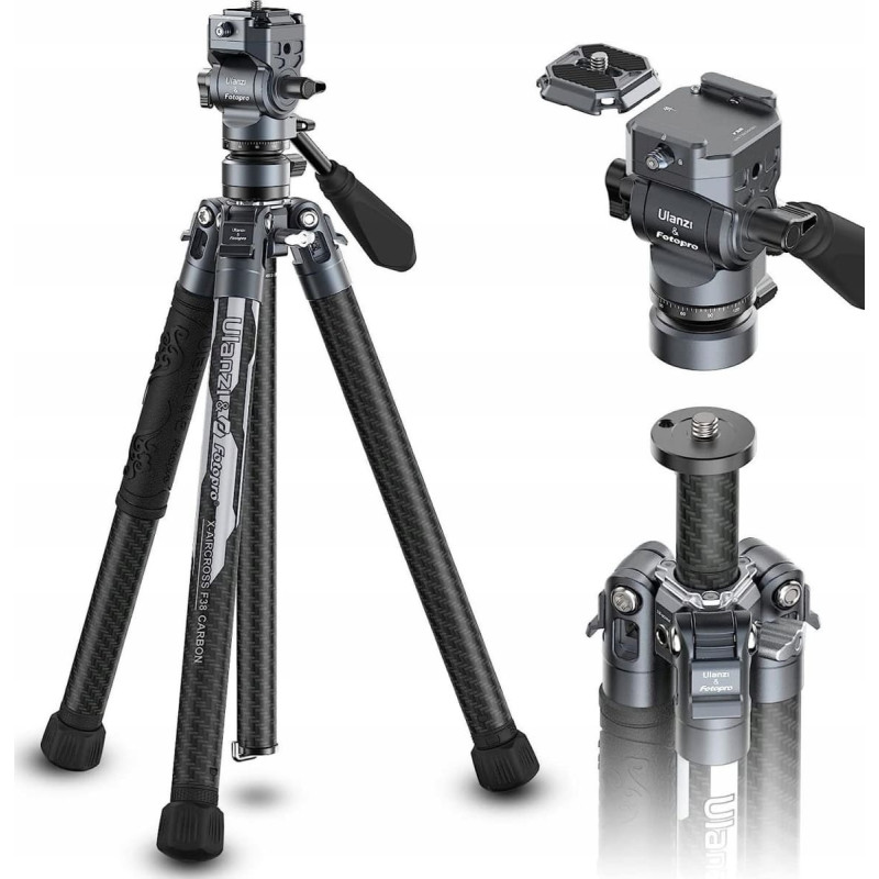 Ulanzi Tripod Ulanzi Tripod Video Foto Ulanzi X - Aircross F38 Carbon / Polycarbonate / X - Aircross F38 / Sku3318