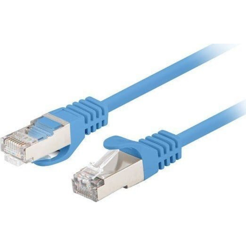 Lanberg PATCHCORD CAT.6 FTP 0.25M Blue FLUKE PASSED LANBERG 10-PACK