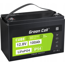 Green Cell Green Cell CUBE Akumulator LiFePO4 100Ah 12.8V 1280Wh Litowo-Żelazowo-Fosforanowy do Fotowoltaiki, Przyczep kempingowych, Łodzi