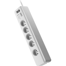 APC Power strip APC Essential overvoltage 5 sockets 1.8 m white (PM5-FR)