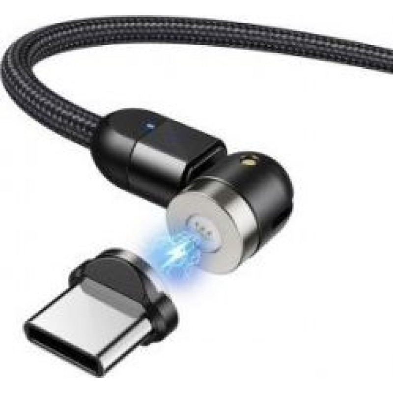 Maclean USB cable Maclean USB-A - USB-C 1 m Black (MCE474)