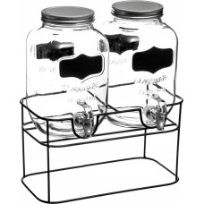 Secret De Gourmet Podw&oacute;jny dystrybutor do napoj&oacute;w na stojaku, 4L x 2 sztuki w komplecie