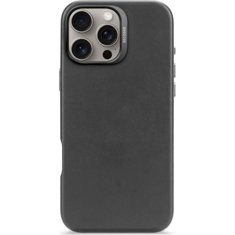 Decoded Leather Backcover iPhone 16 Pro Max Black