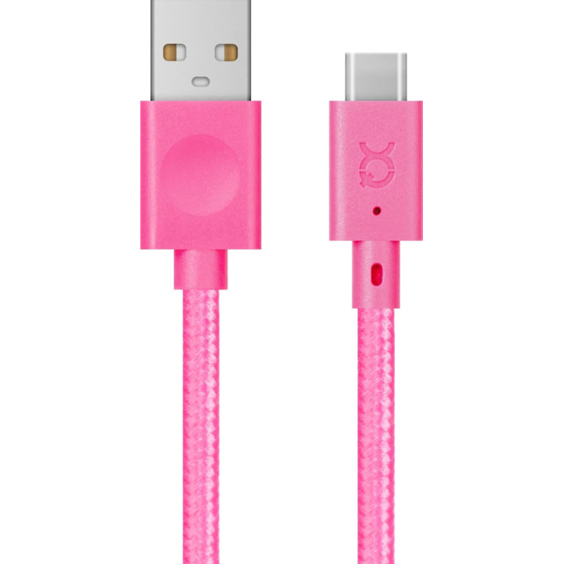 Xqisit Kabel USB Xqisit USB-A - USB-C 1.8 m R&oacute;żowy (112201)
