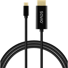 Savio KABEL USB-C DO HDMI 30HZ 1M PLASTIK CL-190