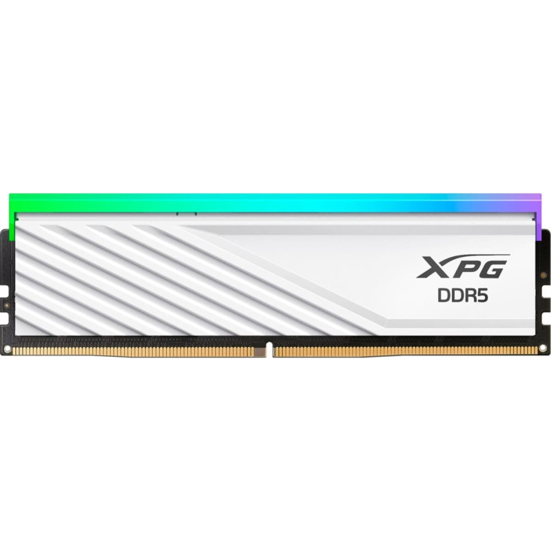 Adata DDR5 - 32GB - 6000 - CL - 30, Single RAM white, AX5U6000C3032G-SLABRWH, Lancer Blade RGB, INTEL XMP, AMD EXPO