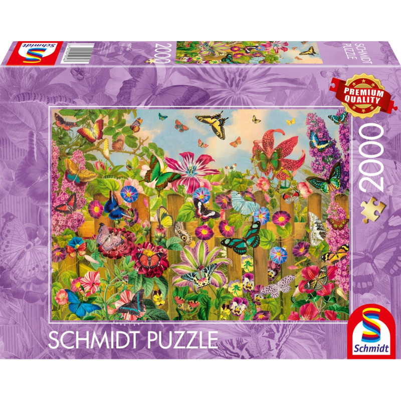 Schmidt Spiele Beautiful Butterfly Garden, Puzzle 2000 pieces