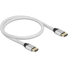 Delock UHS HDMI 48Gbps 8K 60Hz 0.5m silver - 85365