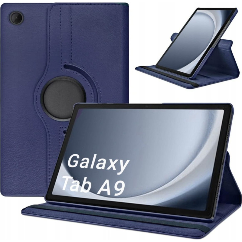 Strado Etui Obrotowe 360 do Samsung Galaxy Tab A9 8.7 (Granatowe)