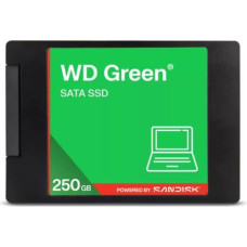 Western Digital SSD|WESTERN DIGITAL|Green|250GB|3D NAND|Read speed 545 MBytes/sec|2,5"|MTBF 2000000 hours|WDS250G5G0A