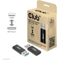 Club3D I/O ADAPTER USB3.2 TO USB-C/M/F CAC-1525 CLUB3D