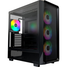 Montech X5, tower case black, tempered glass