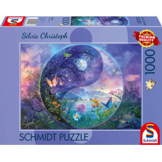 Schmidt Spiele Silvia Christoph: Yin & Yang Fantastic Insect World, Puzzle 1000 pieces
