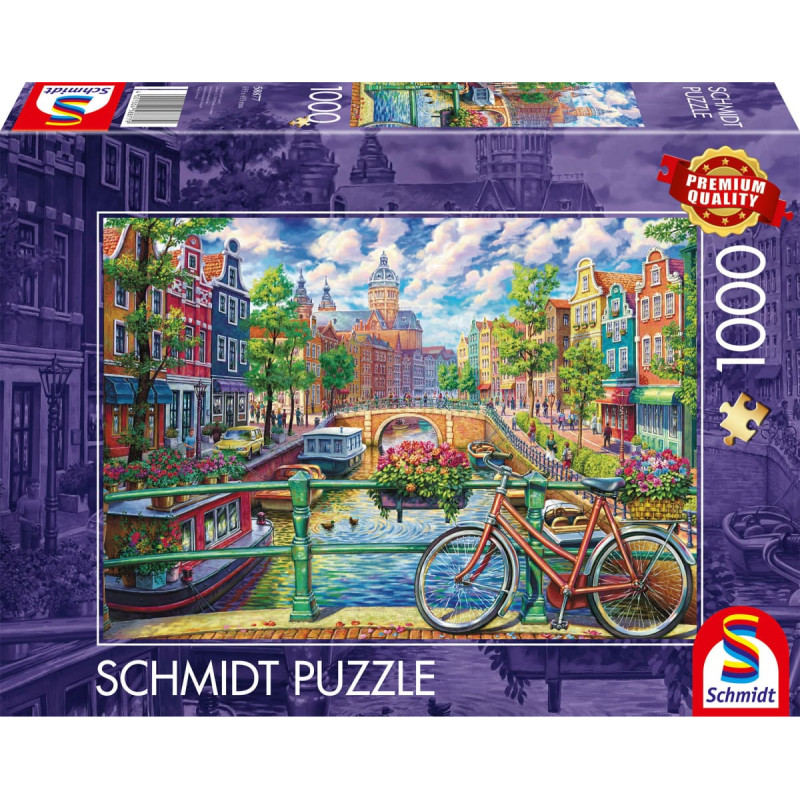 Schmidt Spiele Amsterdam Canal Magic, Puzzle 1000 pieces