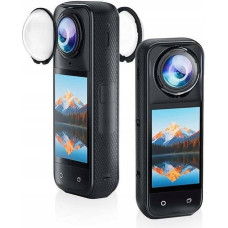 Puluz Zestaw Osłon 2x Ochrona Na Obiektyw Obiektywy Twist-lock Do Insta360 X5 X 5 / Pu767t