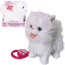 Artyk Maskotka interaktywna Kot chodzšcy na smyczy biały