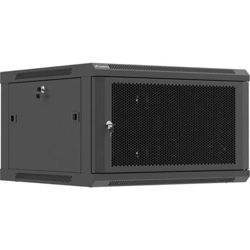 Lanberg Wall mounted installation cabinet 19" 6U 600X600 | WF01-6606-23B | Black