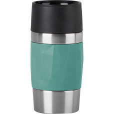 Emsa TRAVEL MUG Compact thermal mug (petrol/stainless steel, 0.3 liters, screw cap)