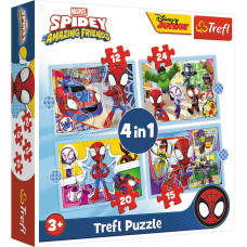 Trefl Puzzle 4w1 Spidey TREFL's Squad
