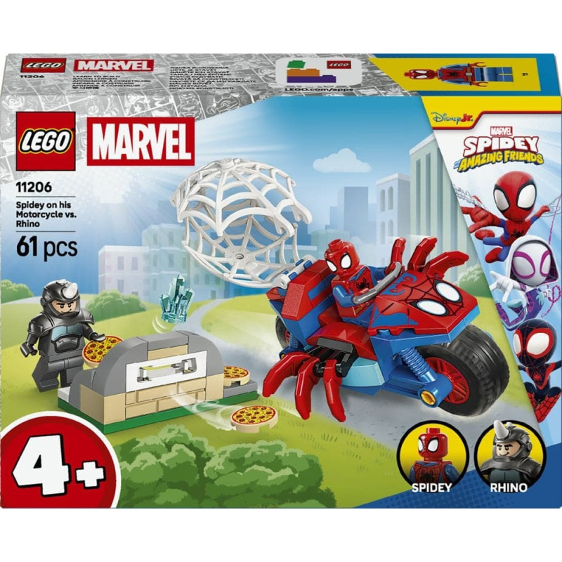 Lego Marvel Spidey na motocyklu kontra Rhino (11206)